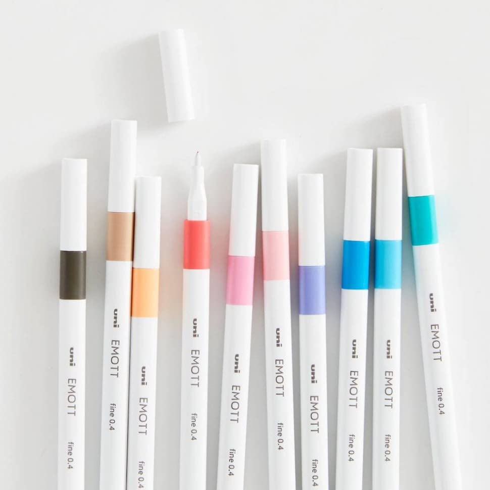 Image of Uni Mitsubishi Water-Based Pen EMOTT 10 Color PEM-SY10C No2