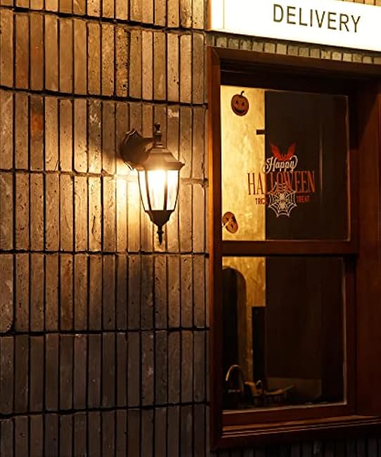 FUDESY Outdoor Wall Porch Lights, Exterior Waterproof Wall Sconce Light Fixture, Black Plastic Wall Lantern Wall Mount Lighting for Front Door, Garage, Patio, FDS341B2 (Bulb Included)