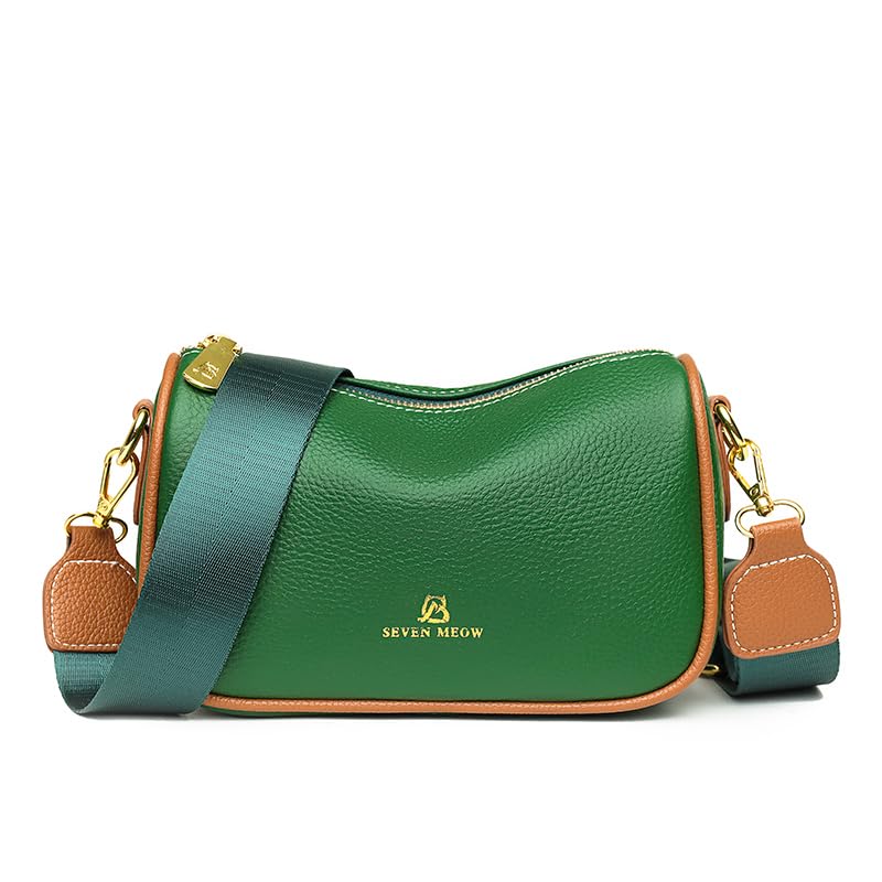 FURN ASPIRE Genuine Leather Fashion Solid Color Shoulder Handbags for female Travel small Cross Body Bag Weave Bags for Women (Green) (B0CKC36XSY) Amazon Price History, Amazon Price Tracker
