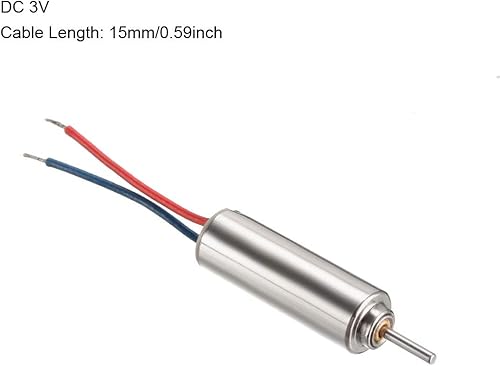 Miniatura 2 de uxcell 4PCS DC 3V Coreless Micro Motor 412 0.157x0.472 in para Avión Modelo RC