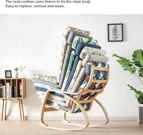 Coussin de chaise pour bascule antidérapant épais