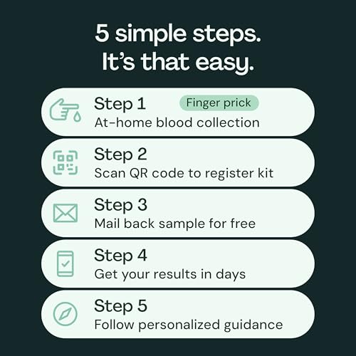 Image of Everlywell At-Home Testosterone Collection Kit for Men, Measures Total Testosterone Level for Accurate Results from CLIA-Certified Labs, Ages 18 Plus