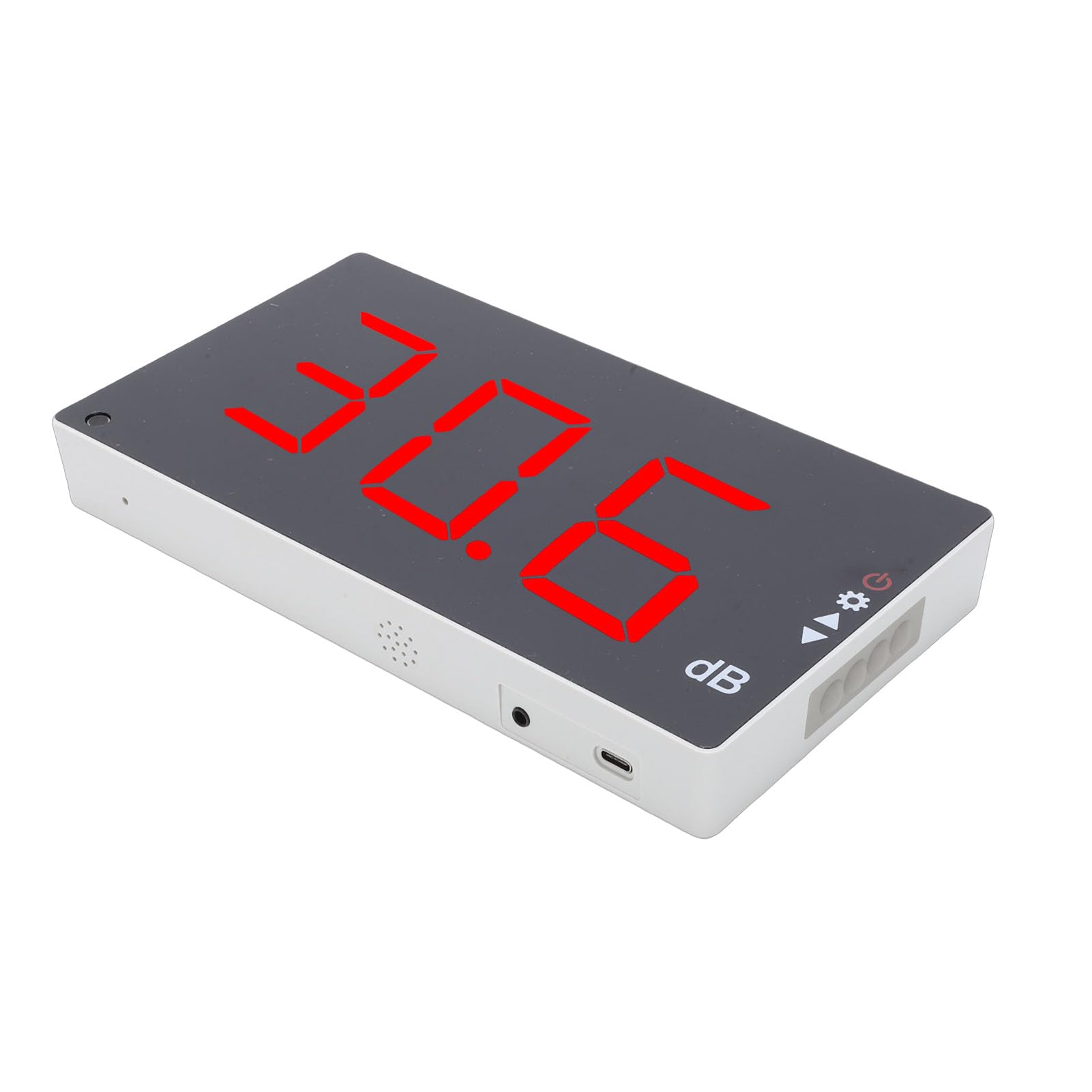 Yctze Medidor de Nivel de Sonido, Medidor de Decibelios Digital con Pantalla LCD de 3 Pulgadas, de Decibelios Portátil con Alarma de Sonido, Rango de DB, Ideal para Lugares de Entretenimiento de