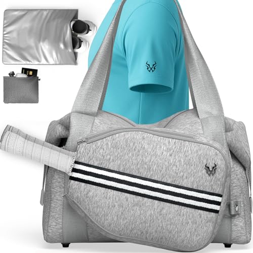 Pickleball Bag &ndash; Neoprene Duffel with Detachable Paddle Case, Shoe bag & Large Capacity for Men & Women