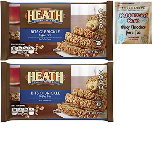 Heath Bits O Brickle Toffee Bits Baking Pieces. The Perfect Chips For Winter Baking and Christmas Dessert Treats. Who Doesnâ€™t Love Home Made Holiday Treats? Also: Bigelow Peppermint Tea Sample.