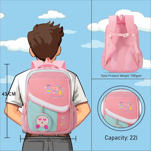 Image of Tinytot 22 Litre 17-Inch Waterproof Large School Bag for Boys & Girls, Kids School Bag, School Backpack for Girls and Boys, for Kids, Ideal for Children
