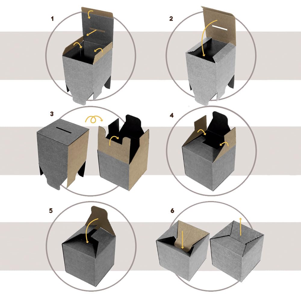 Only Boxes, Kartonowa Urna do głosowania lub wydarzeń, Pudełko kartonowe na sugestie lub skrzynkę pocztową, Wymiary 35x35x35