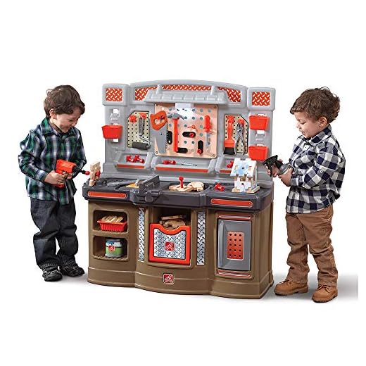 Step2 Big Builders Pro Workshop | Pretend Play Workshop & Toolbench for Toddlers