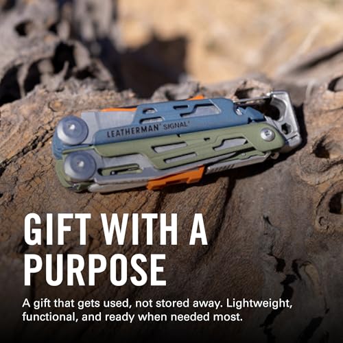 Image of LEATHERMAN, Signal, 19-in-1 Multi-tool for Outdoors, Camping, Hiking, Fishing, Survival, Durable & Lightweight EDC, Made in the USA, Tundrascape