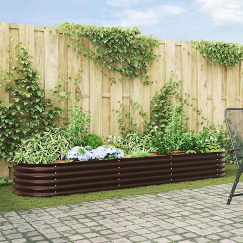 Jardinière surélevée en acier robuste résistante aux intempéries pour grand potager - 3