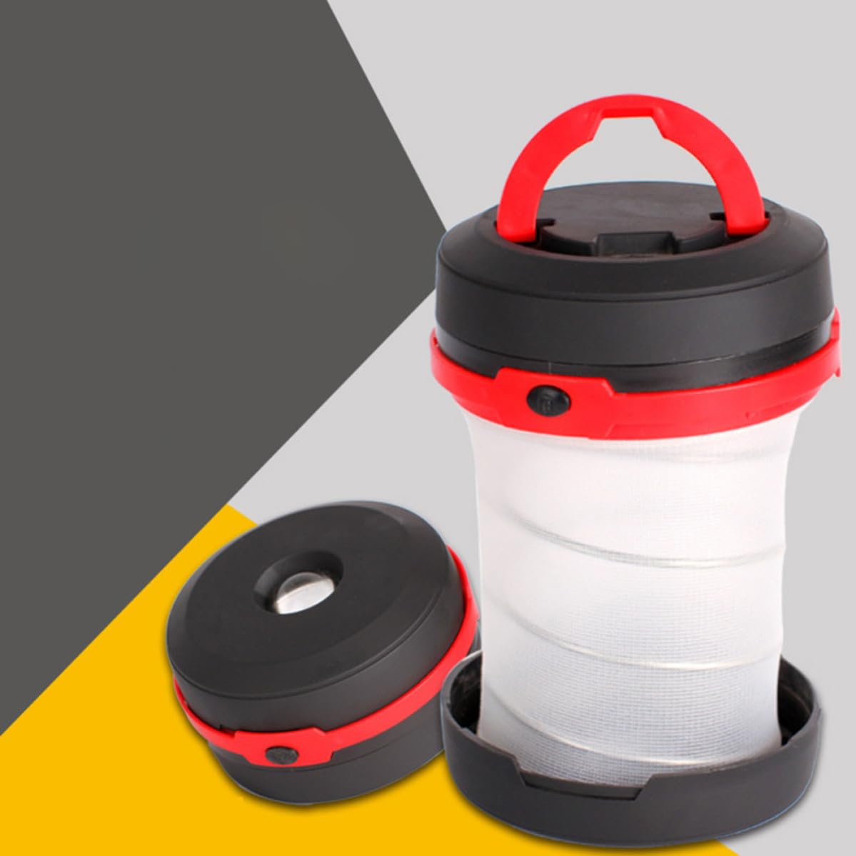 Levemolo Lanterna da Campeggio LED Portatile 6 Unitá in Abs ad Alta Luminosità Resistente alla Polvere per Escursioni e Uso Domestico Design Pieghevole e Sospensione per Riparo