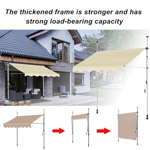 Auvent rétractable anti UV pour protéger son balcon du soleil et de la pluie