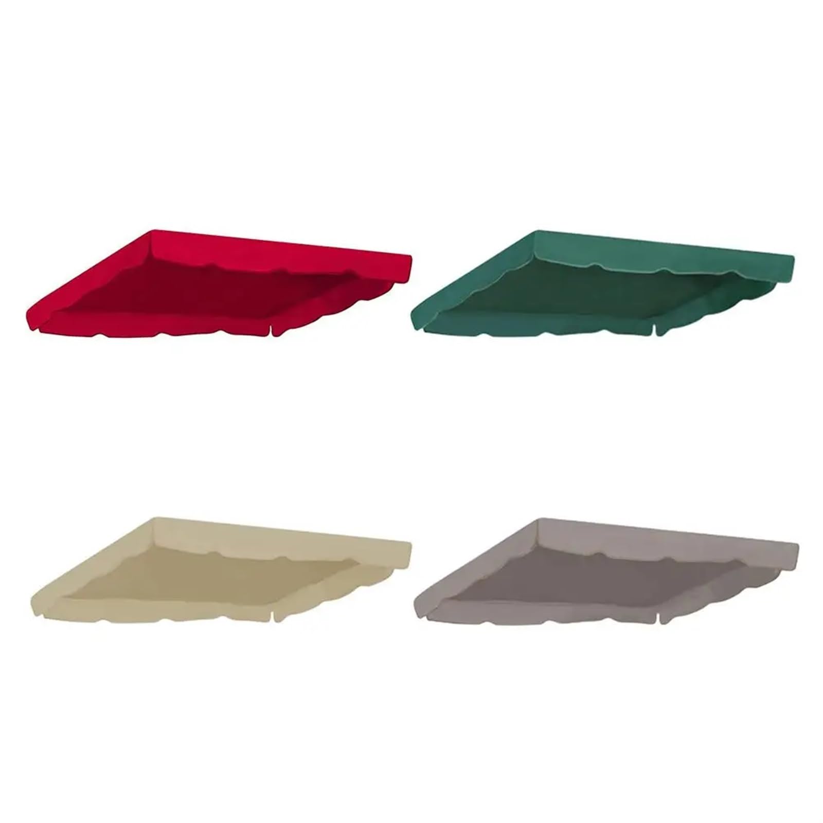 Tettuccio Parasole per Dondolo Copertura Superiore Impermeabile for Altalena, Ricambio for Amaca da Giardino, Cortile, Sedia a Dondolo, Amaca, Tenda da Sole(Green)