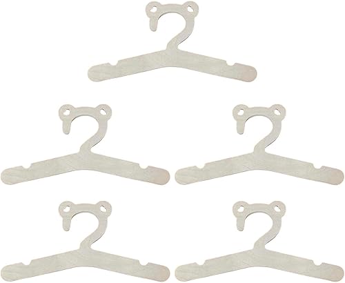 Miniatura 1 de Duiaynke 5 piezas de madera para niños, colgador de ropa fuerte y duradero para niños, armario para el hogar, ahorro de espacio, decoración (B)