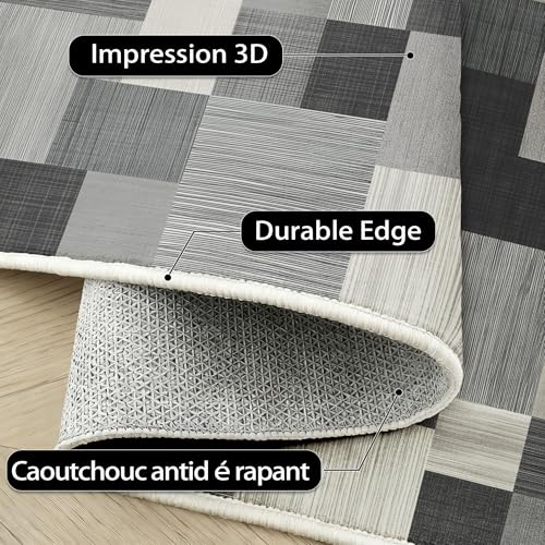 Tapis moderne de salon gris pour créer une chambre douce et chaleureuse
