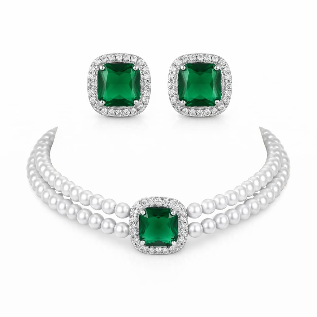 Nuyug Elegance Pearl Choker Necklace for Women | choker necklace set for women | minimalist choker necklace | pearl necklace - Review, Price and Buying Guide