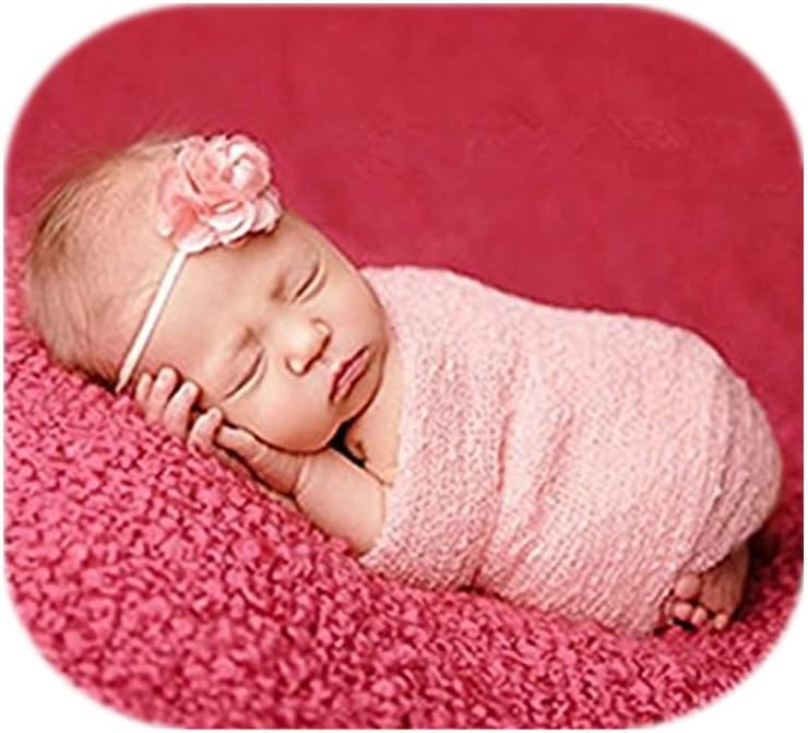 Newborn Photography Props Wrap Stretch Long Ripple Blanket Yarn Baby Photo Props Boy Girl Cloth Fabric Layer
