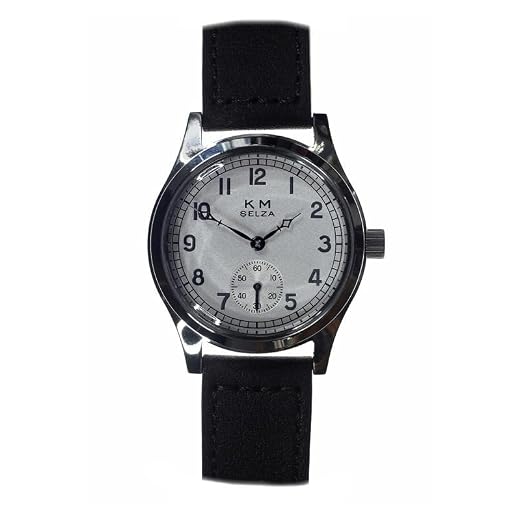 MWC Selza Kriegsmarine (German Navy) WW2 Pattern Automatique Acier Marron Argent Montre Unisex