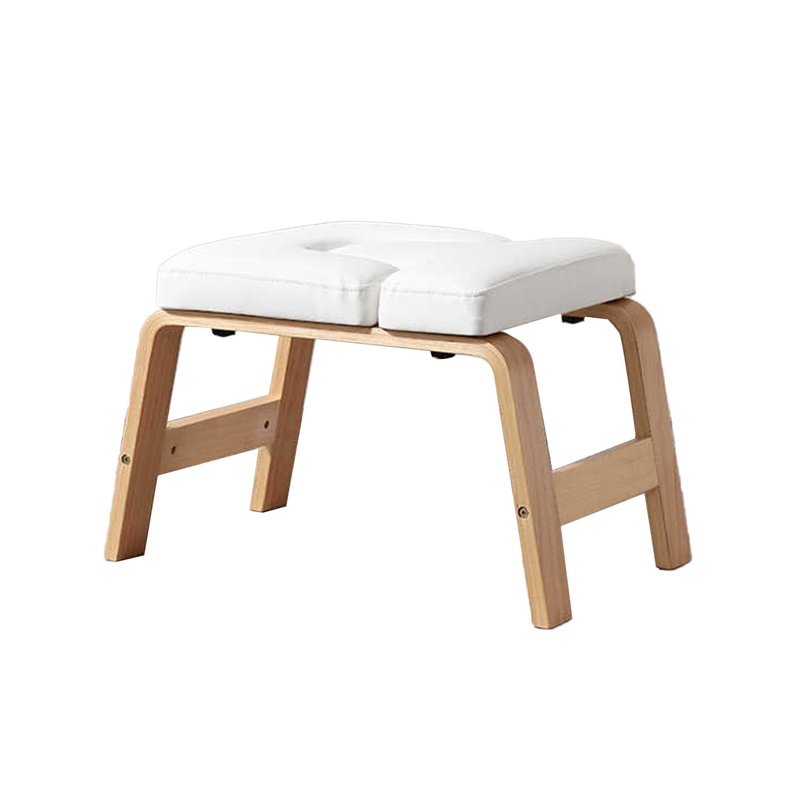 IvyLoutish Yoga Headstand Bench,Wood Yoga Inversion Chair,Feet Up Trainer Headstand Stool,Home U-Shaped Stool,330 Lbs Load Capacity