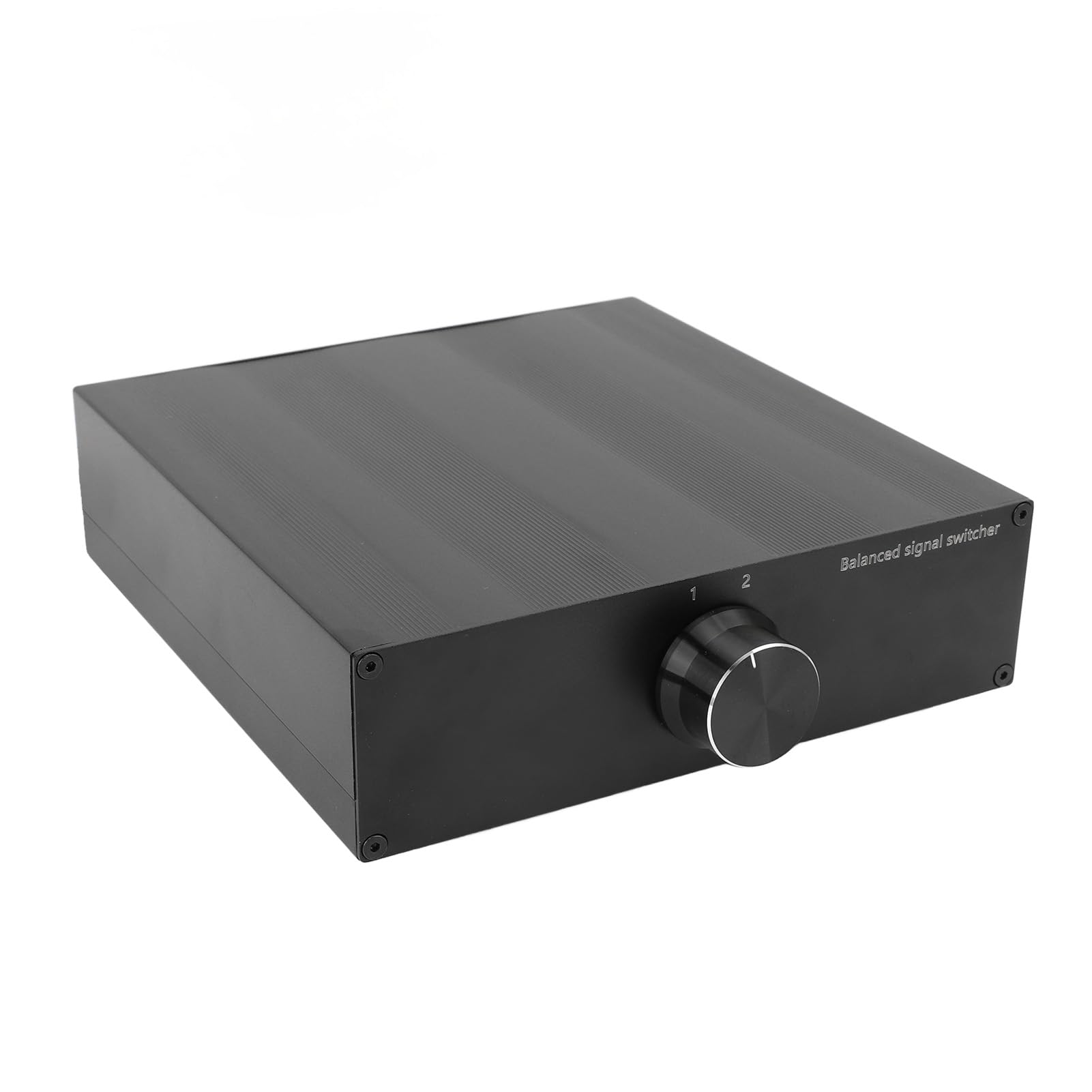 Generic Conmutador de Sonido XLR Balance 2 en 1 Salida para Sistemas Estéreo de Alta Fidelidad, Selector Robusto para Profesionales en Instalaciones de