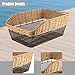 predolo Bicycle Rear Basket Storage Box Easy to Install with Elastic Net Cargo Rack Bike Basket for Grocery Shopping Picnic Men Women, Brown