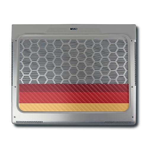 Image of MightySkins Carbon Fiber Skin Compatible With Alienware X16 R1 (2023) Full Wrap Kit - Vintage Lines | Protective, Durable Textured Carbon Fiber Finish | Easy To Apply & Change Styles | Made in the USA