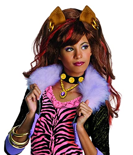 RUBIE'S-déguisement Officiel - Monster High- Perruque Licence Luxe Clawdeen Wolf- Taille Unique- PE939
