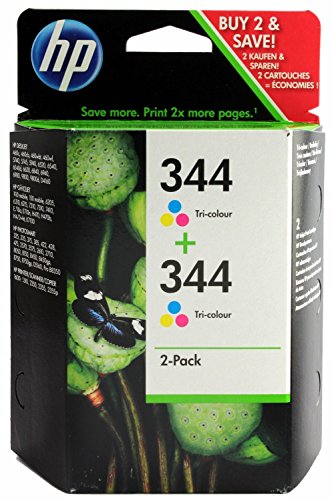 HP 344 - 2-pack - colour (cyan, magenta, yellow) - original - ink cartridge