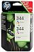 Produktbild HP 344-2er Pack - Farbe (Cyan, Magenta, Gelb) - Original - Tintenpatrone