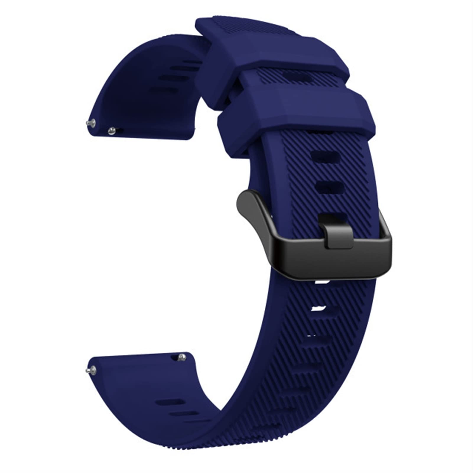 ONECMN Sport Silicone Watch Band Strap For Garmin VENU 2,Forerunner745,Vivoactive 4,Fenix Chronos, Replacement 22mm Wristband (Color : Dark blue, Size : Garmin VENU 2)