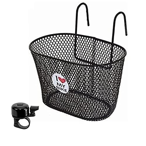 Lenkerkorb I Love My Bike Kinder Fahrradkorb Fahrrad Korb vorne inkl. Fahrradklingel