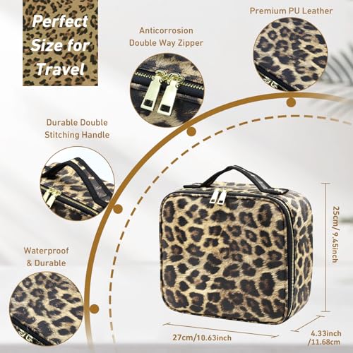 Jadazror Makeup Bag with Light Up Mirror