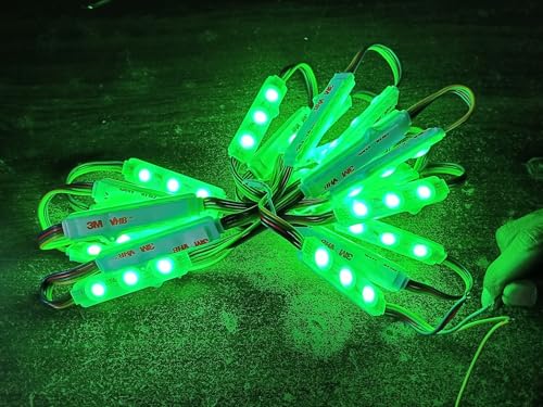 Image of Steko {50 Pieces) RGB 3 Color 3 Led Optical Module Strip 5050 SMD Waterproof Led Module for Science Projects, Backlight Sign Multipurpose Use | Flash in 3 Color Red, Green & Blue