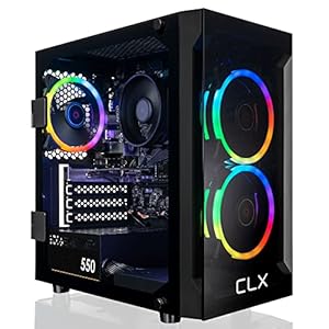 CLX SET TGMSETRXM2501BM Gaming Desktop Computer – AMD Ryzen 7 5700G Octa-core [8 Core] 3.80 GHz – 16 GB RAM DDR4 SDRAM – 1 TB M.2 PCI Express NVMe SSD – Mini-tower – Black