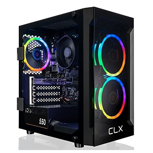 CLX Set Gaming Desktop - AMD Ryzen 7 5700G 3.8GHz 8-Core Processor, 16GB DDR4 Memory, Radeon Vega 8 2GB Shared Graphics, 1TB SSD, WiFi, Windows 11 Home 64-bit