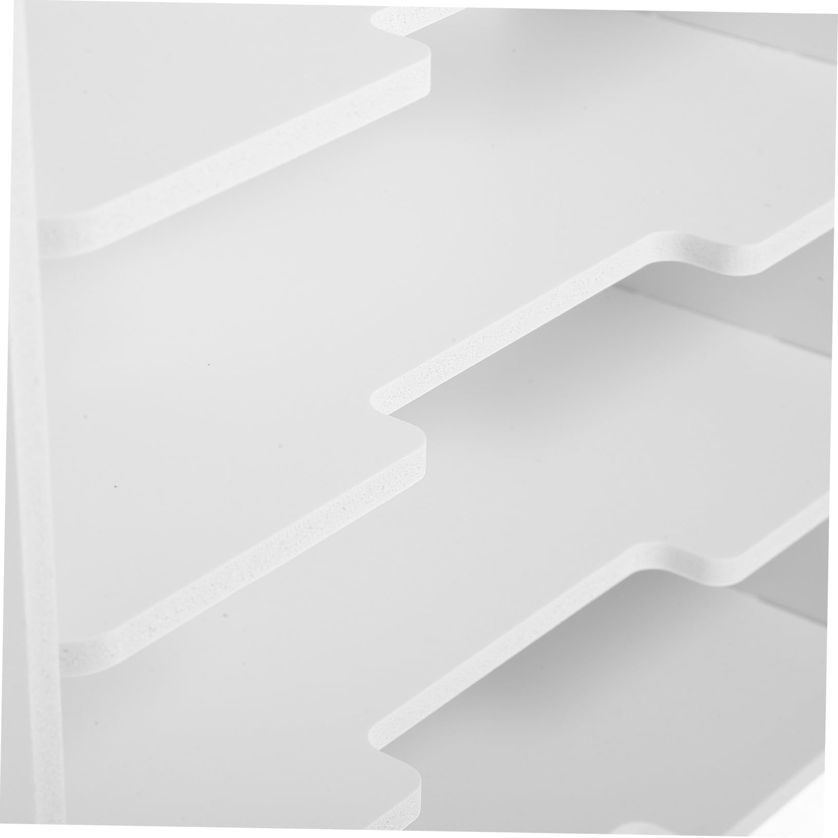 Archivador blanco de 5 niveles, soporte para documentos de escritorio y exhibición de folletos para papeles A4, perfecto para soluciones de almacenamiento en la oficina y el hogar