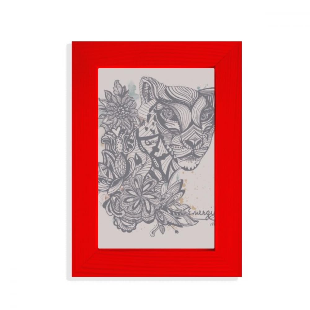 Cadre photo léopard rouge Art déco : rompez la monotonie de vos murs