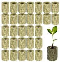Dncvb 30 Stücke Steinwolle Anzucht Rockwool Cube Steinwolle Würfel Steinwollmatte Steinwolle Plugs Steinwolle Anzuchtmatte für Bodenlos Anbau Hydrokultur Umpflanzen