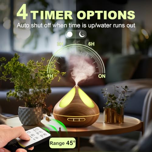 rategist Aroma Diffuser 500ml mit Fernbedienung: Eine Nacht ohne Nachfüllen – Ansicht 5