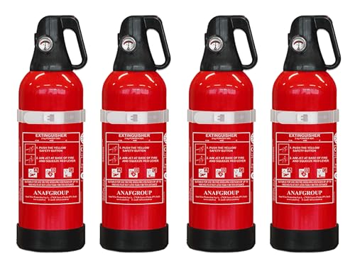 4X 2kg ABC Pulver Feuerlöscher Pulverlöscher KFZ Autofeuerlöscher Alubehälter
