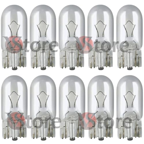 10 BOMBILLAS ELITE W5W T10 LAMPARAS W2,1x9,5d 12V 5W COCHE MOTO NORMAL FARO PARA MALETERO CUADRO MANDOS COMPARTIMENTO MOTOR LUCES DE POSICION Y MATRICULA AUTOMOVIL FAROS DELANTEROS PARA INDICADORES DE