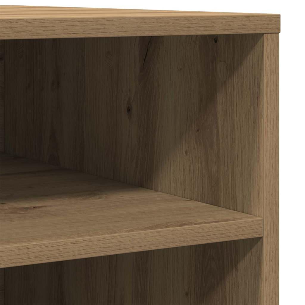 Soporte para impresora de madera de roble Artisan, 60 x 50 x 67 cm, con ruedas, carrito auxiliar móvil para oficina y oficina en casa, soporte compacto para impresoras, escáneres, archivos y