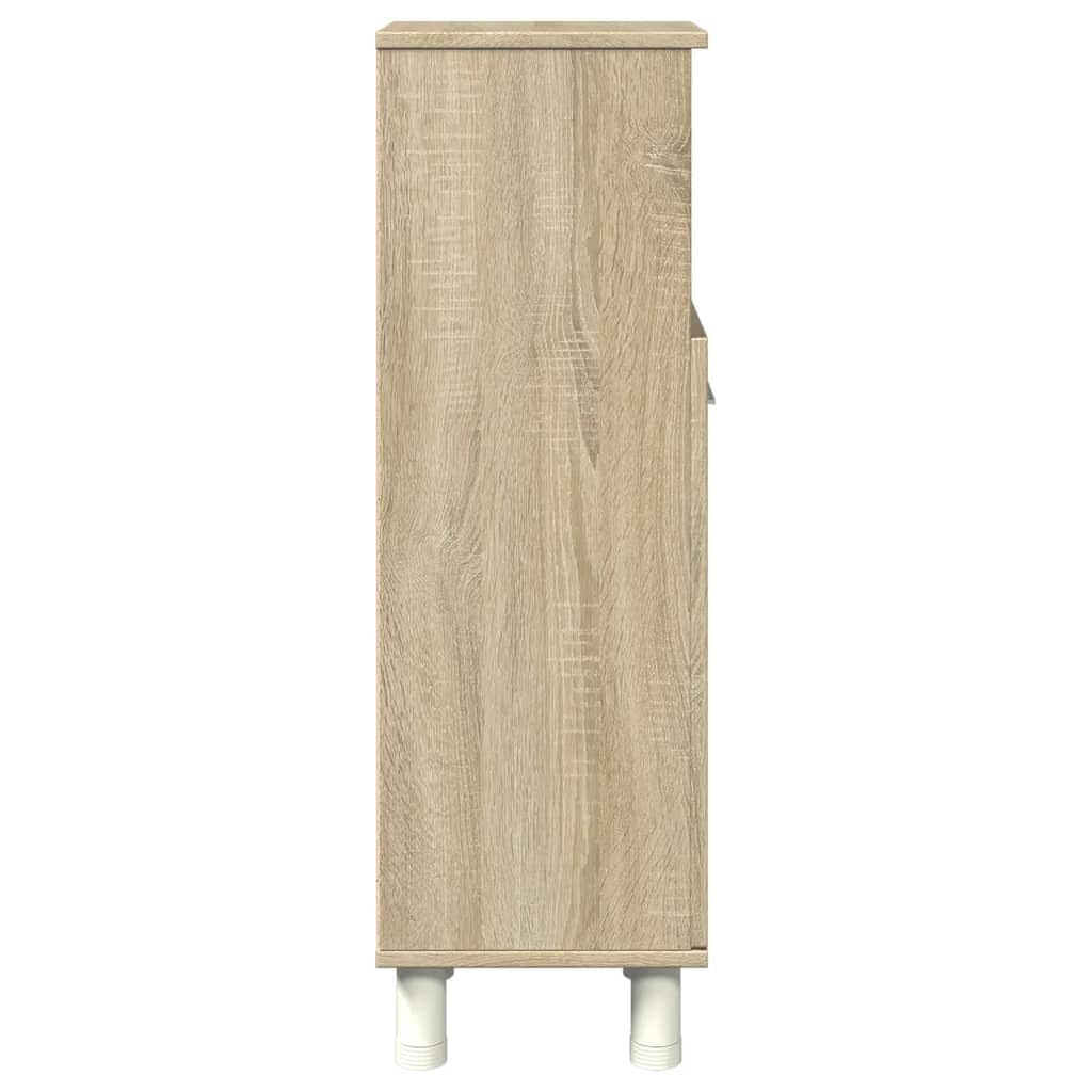 Armario de baño Madera ingeniería marrón Roble 33x33x120,5 cm, Muebles De Baño, Mueble Baño Auxiliar, Columna Baño, Auxiliares para Baños - 842470