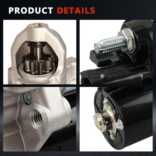 17976N Starter Motor Replacement para Audi A4 2005-2009 y Audi A6 2005-2011 OE#: 06E911023B 06E911023F, 12V 1.2KW 10 Teeth CW miniatura 7