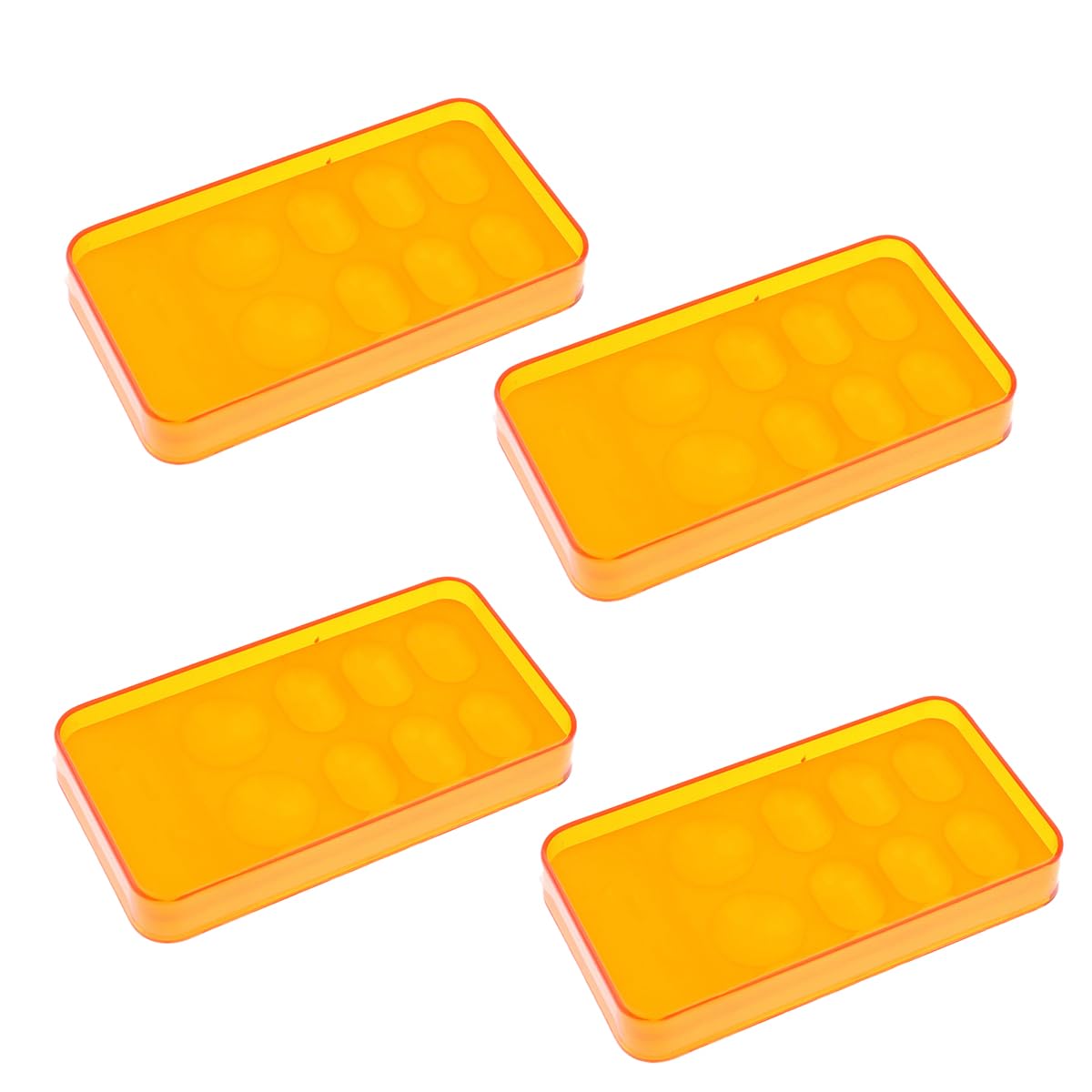 Dental Palette with Cover,8 Slot Dental Resin Palette,Resin Shading Box for Mixing Resin Placement (4 Pcs)