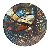 Psychedelic Oriental Ethnic Motif Eyes Glass Refrigerator Magnets Fridge Stickers Funny for Whiteboa