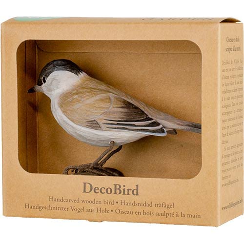 Wildlife Garden DecoBird Zilpzalp – Handgeschnitzter Holz-Vogel, Deko Für Haus & Garten