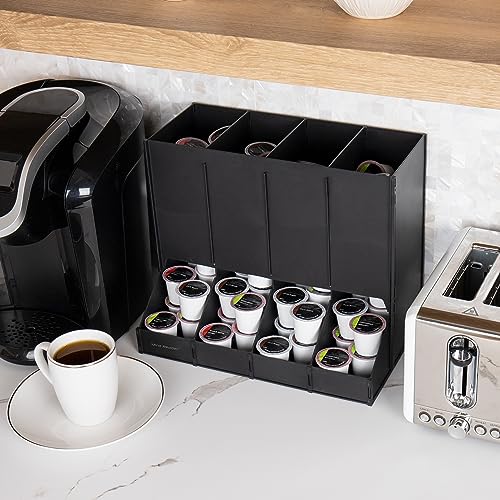 Support de machine et distributeur de dosettes 4 compartiments contre le désordre - 7