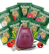 Yerba mate ensemble d'échantillons avec accessoires | Yerba mate Yaguar | Calebasse, yerba mate b...