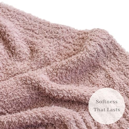 Image of SARANONI Bamboni Baby Blanket | Luxury Plush Super Soft Blanket | Breathable Comfy Blankets for Kids and Teens | Pink - 40 inch x 60 inch